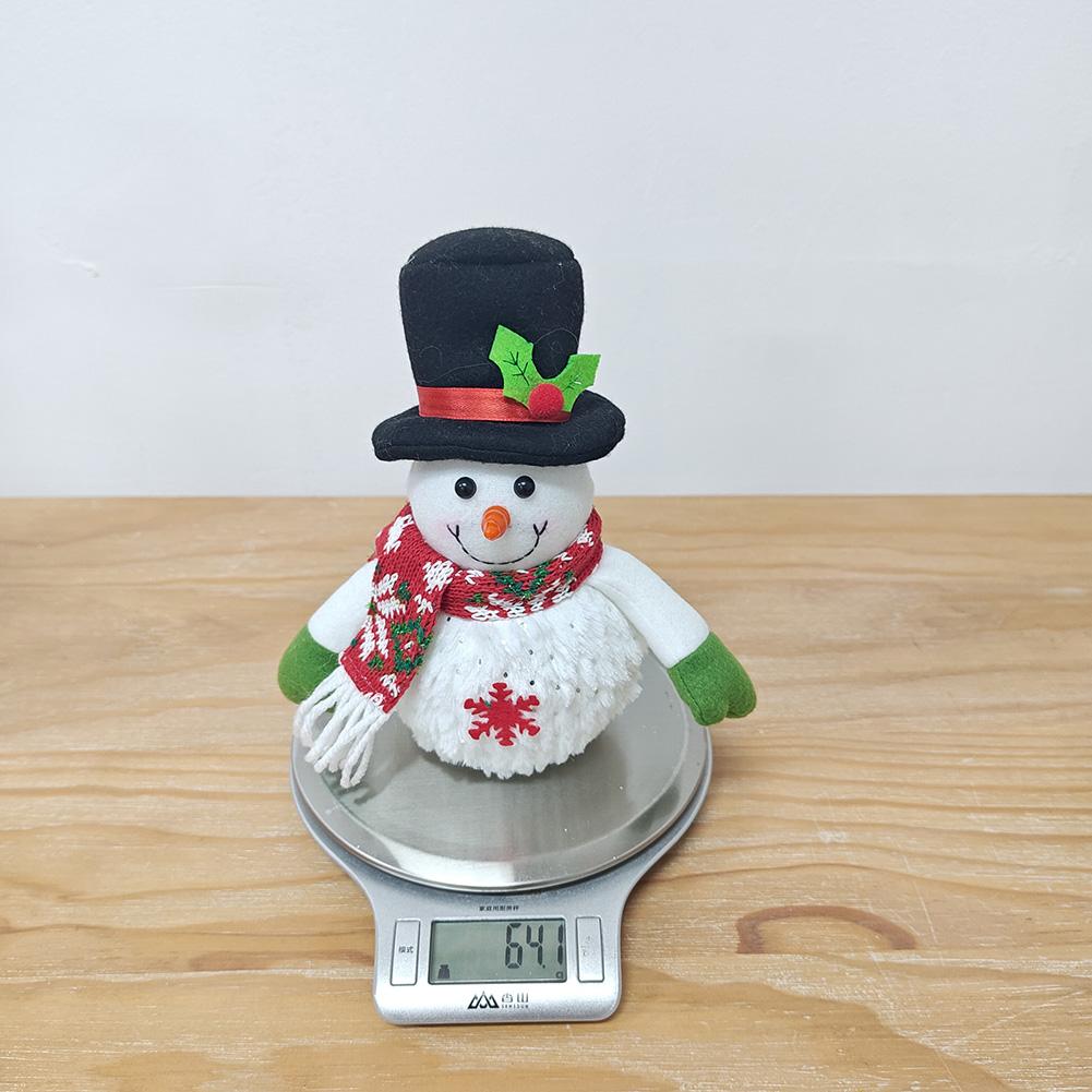 Lighted Christmas Table Decorations, LED Lighted Xmas Snowman Ornaments, Lighted Up Christmas Snowman Doll For Home Indoor Holiday Party Decor