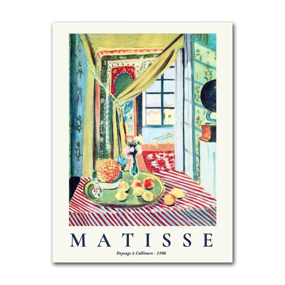 Scandinavian Classic Vintage Wall Art Matisse Monet Fish Garden Water Lilies Poster Prints Home Bedroom Living Room Decoration