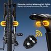 1 Set Useful USB Rechargeable Wireless Bike Taillight Bicycle Rear Lamp LED Warning Light for Night Riding