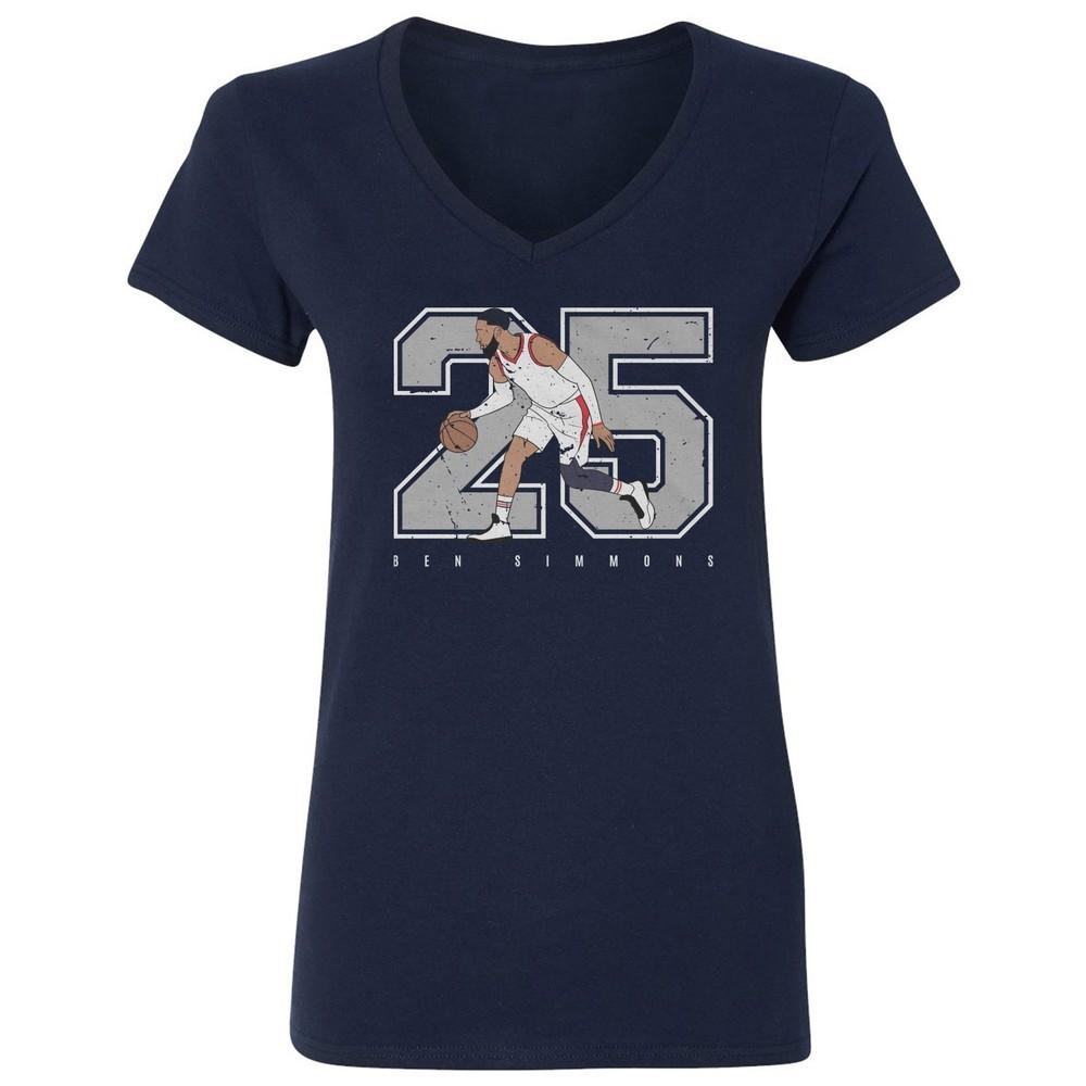 Simmons 25 Basketball Tribute Tee | Los Angeles Fans Ladies  V-Neck Tshirt Unisex T-Shirt XXXL