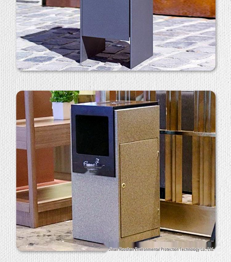 Stainless Steel Outdoor Trash Can for Parks and Commercial Areas