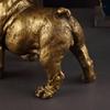 Golden Animal Series Ornament Toys: Simulated Pet Dog Decor for Living Rooms