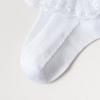 Pack of 5 Pair Girls Frilly Ankle Socks Comfortable Cotton Socks with Delicate Lace Edge for Parties and School