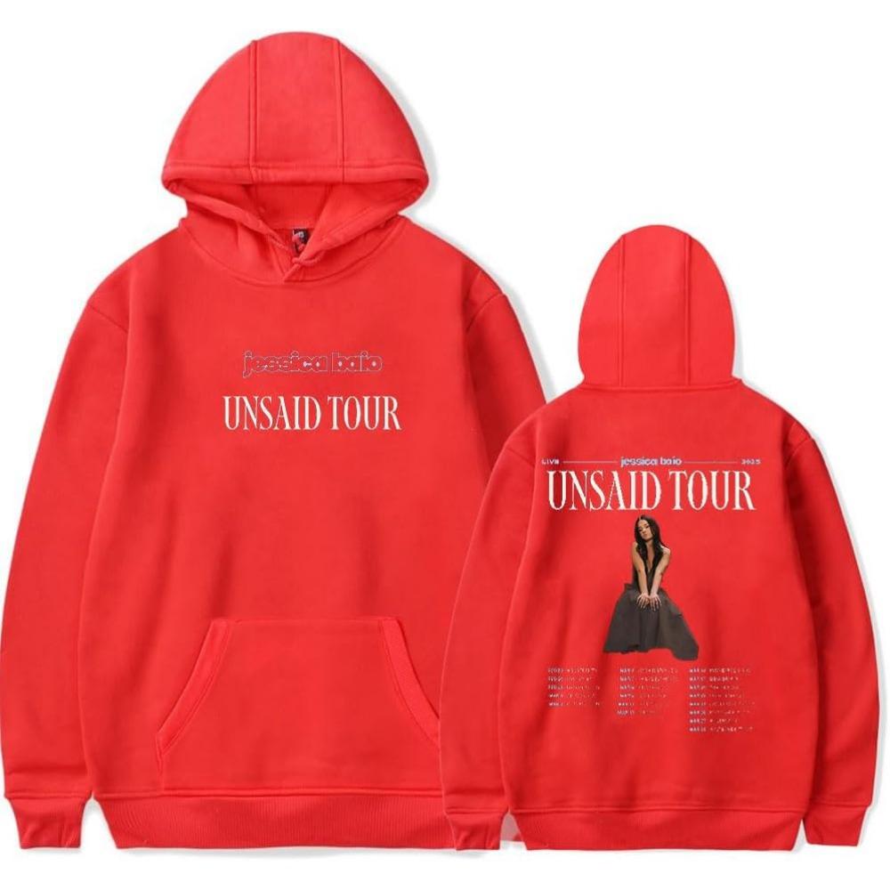 Jessica Baio The Unsaid Tour 2025 Merch Hoodie Women Men Long Sleeve Sweatshirt Fashion Pullover Clothes