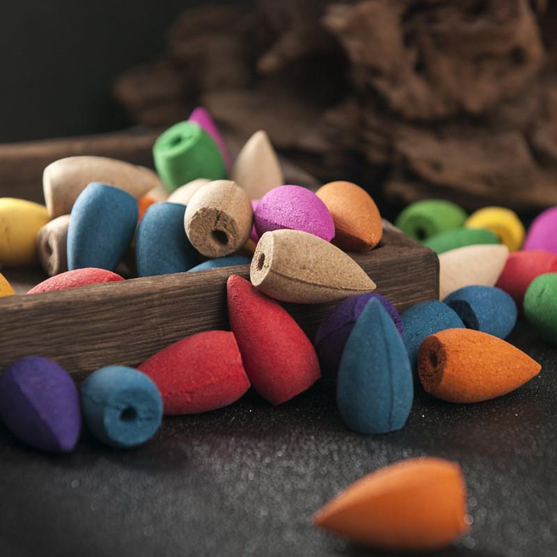 Backflow Incense Bags: 60, 120, or 280 Pieces - Agarwood Grains, Flowing Clouds, Ornamental Scents