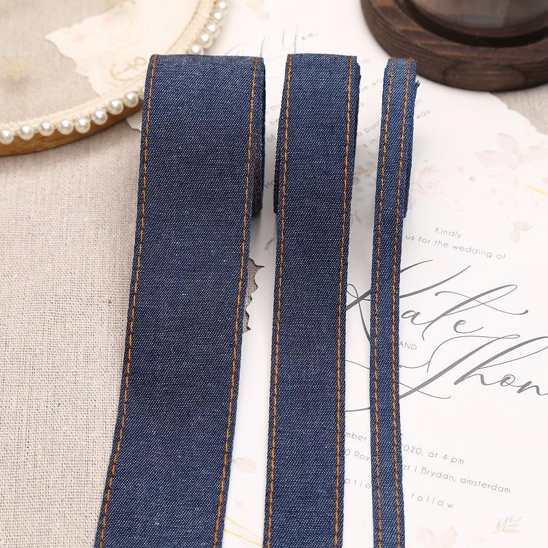 Kit DIY Accesoriu de Păr Fundă Denim Coreean