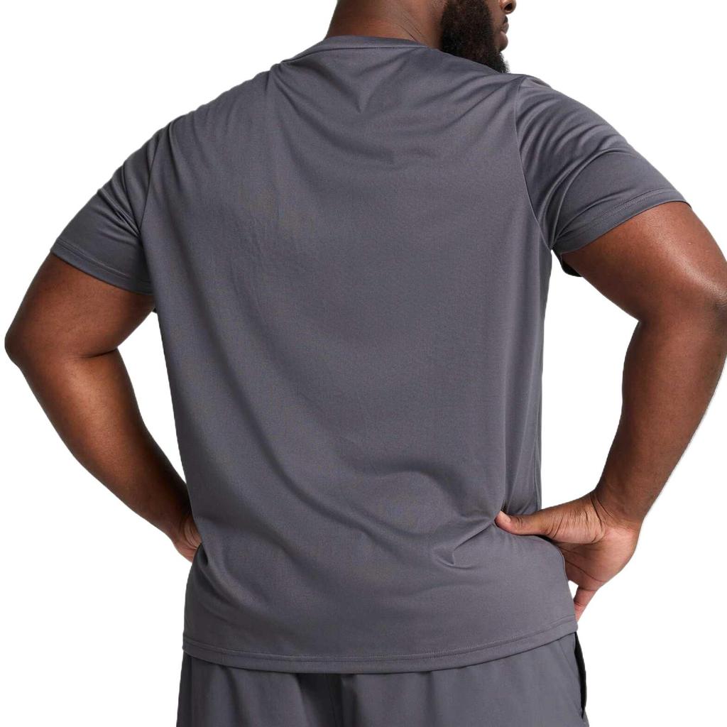 Puma T Shirts Men's Gray/69 Crew Neck Moderate Straight Fit 527344-69