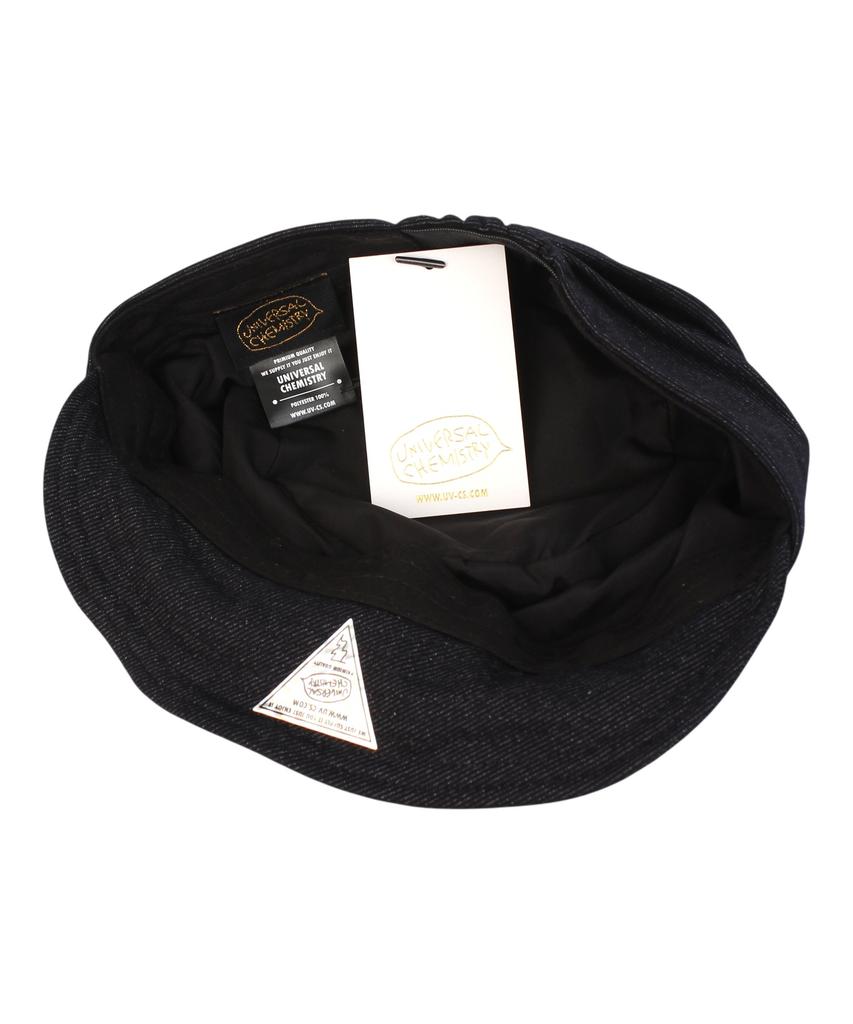Yunibeosyeolkemiseuteuli Wire Wrinkle Poly Black Marine Cap