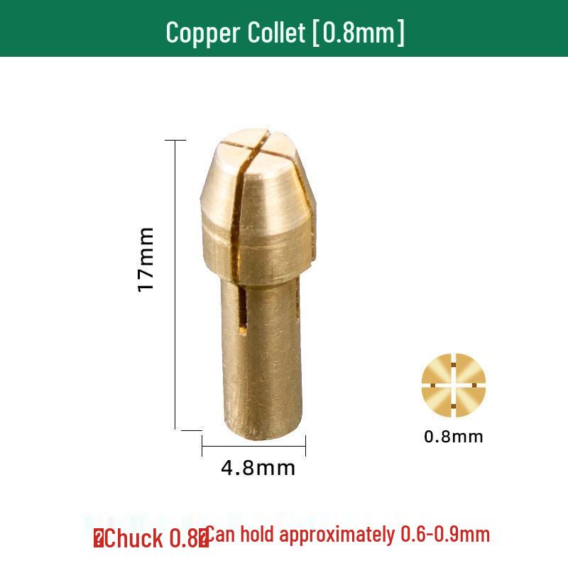 Electric Grinder Accessories: Mini Brass Four-Jaw Chuck, Engraving Chuck, Core Locking Nut Head