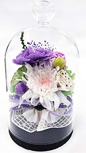 Welzo Mini Kotone Chrysanthemenblume und Räucherstäbchen-Set in einem Glaskuppel mit Korkverschluss, Perfekt für Beerdigungen, Buddhistische Altäre und Obon. Nippon Kodo (Uno Chiyo)