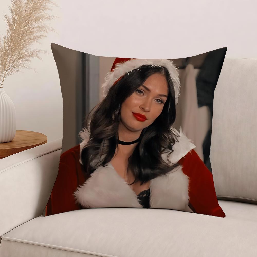 Actor Megan F-Fox Pillow Case Office Cushions Suitable For Sofa Car Bedroom Decorative Cushion Cover