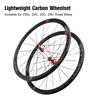 Rennrad-Radsatz 700C Kohlefaser Ultraleicht 120 Dezibel 40 mm/1,57 Zoll Reflektorstreifen V/C-Bremse