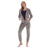 Keanu Womens/Ladies Zipped Long Pyjama Set