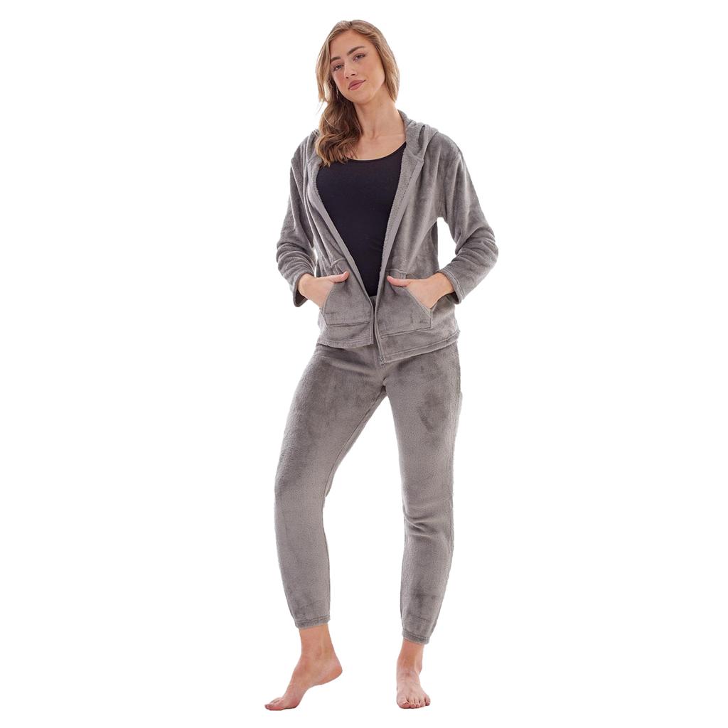 Keanu Womens/Ladies Zipped Long Pyjama Set