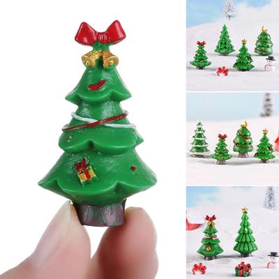 Ornament Micro Landscape Home Decor Christmas Decorations Xmas Tree Figurines Miniature Plant
