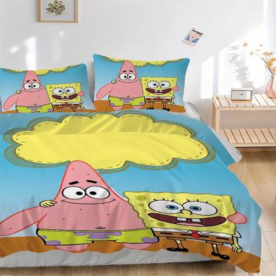 SpongeBob SquarePants Bedding Set Comforter Cover Gift for Bedroom,Includes 1 Cover and 2 Pillowcases, No InsertB643
