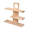 Desktop Display Shelf Space Saving Rustic Elegant Shelves Delicate Wood Floating Shelves for Small Plants Coffee Mug Rack Holder