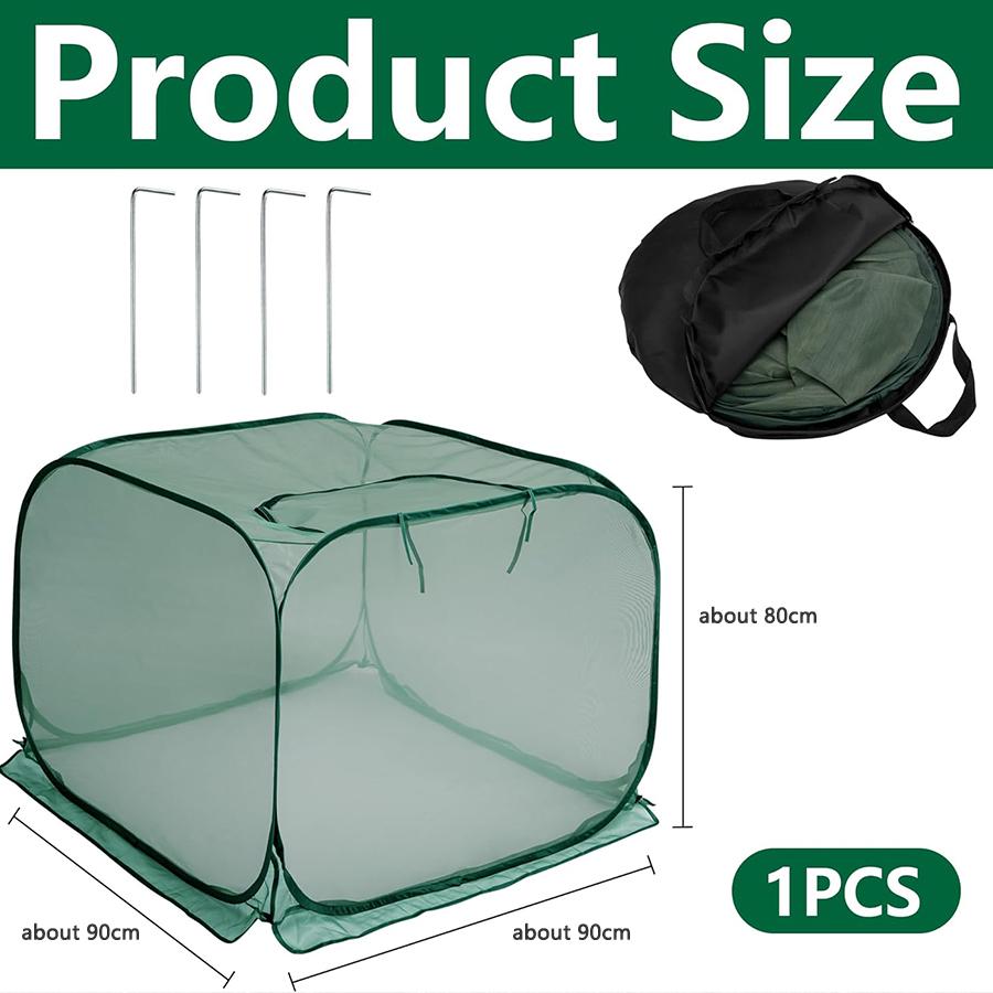 Складная сетка-чехол для защиты растений от заморозков, теплиц, рассады, садовая сетка для приподнятых грядок