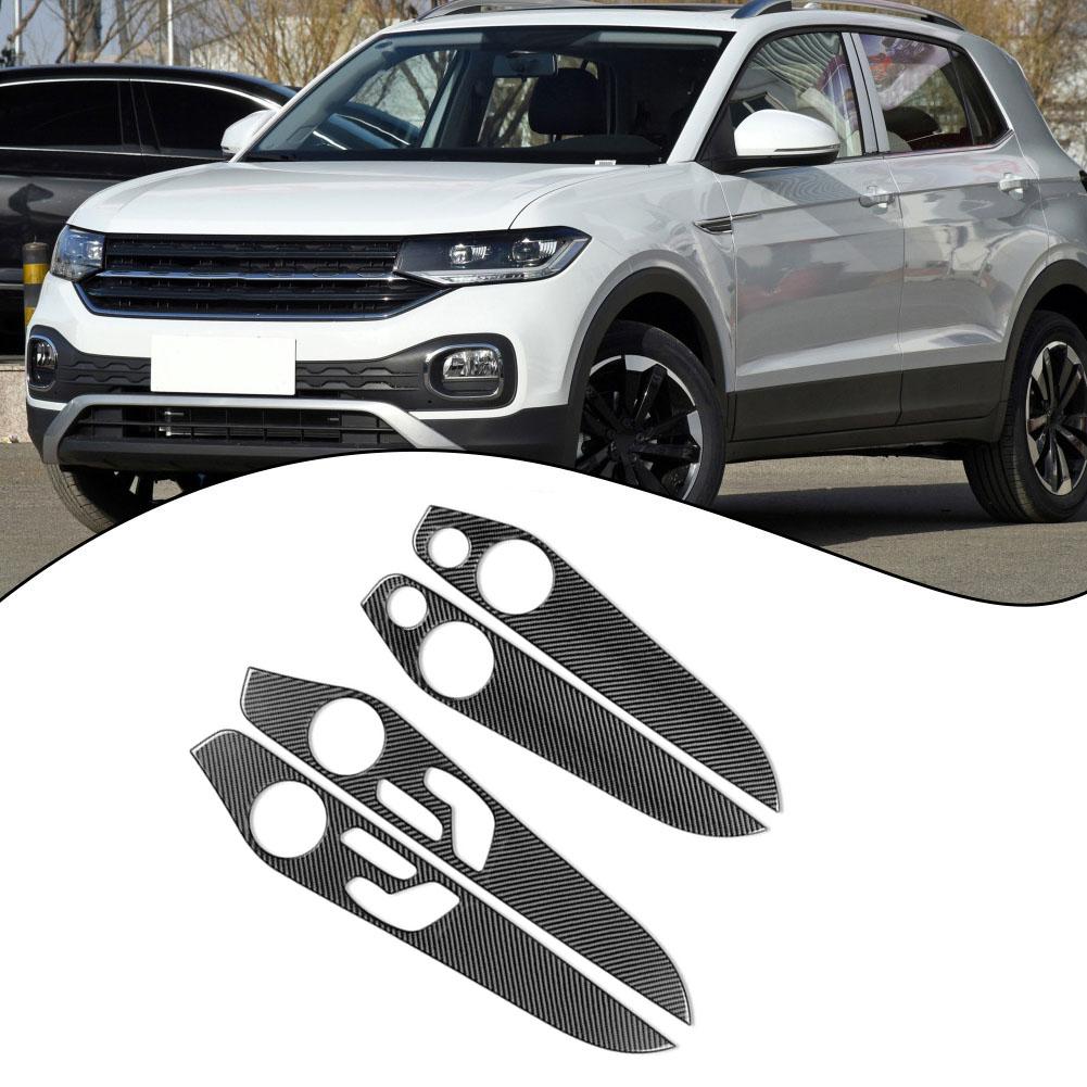 Skydda och Förbättra Din Bil med Dörrpanel i Kolfiberstil för Benz C-klass W205 GLC X253 15 20