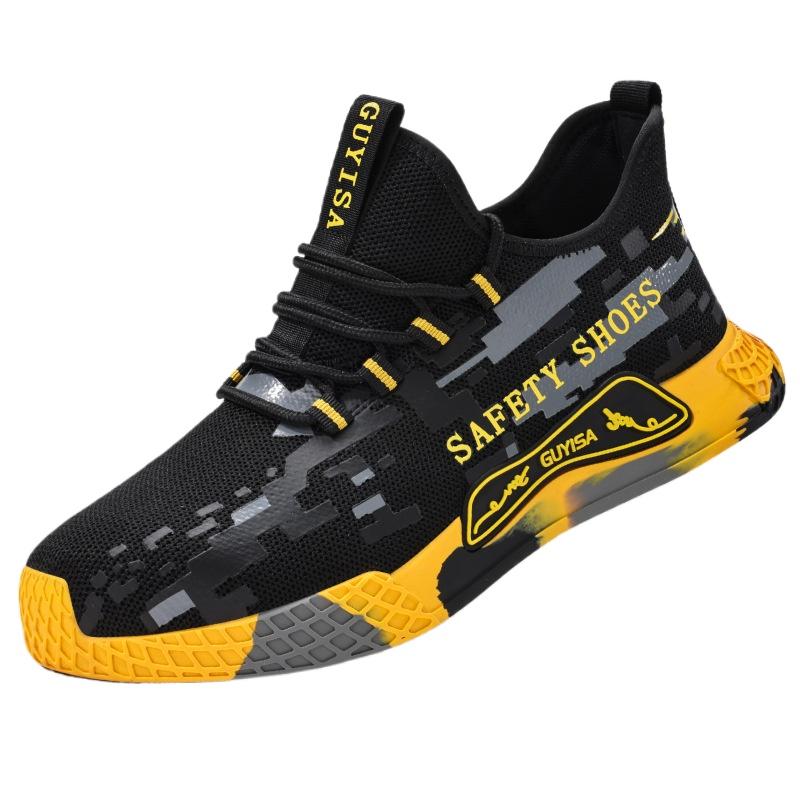 Labor Insurance Shoes, Smash-proof and Puncture-proof Men's Steel Baotou High-top New Safety Shoes