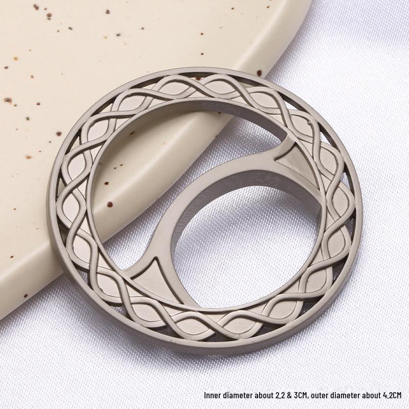 

Металлическое кольцо с надписью «Японское слово» для шарфа и пряжки для рубашки