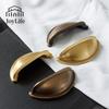 Antike Massive Messing Muschelgriffe für französisch-amerikanische Schränke Garderoben Reines Messing Retro Schubladengriffe