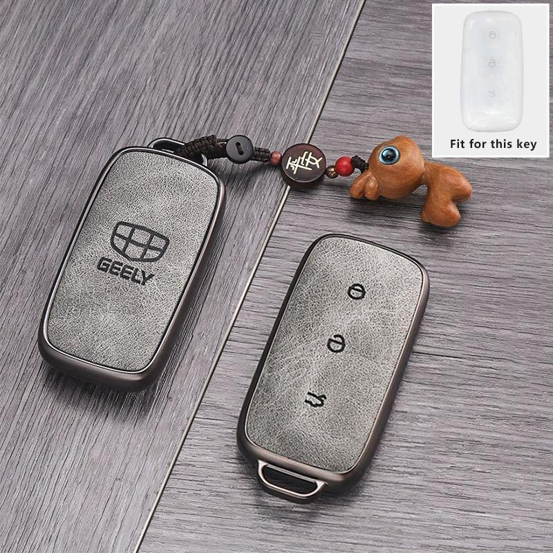For Geely Galaxy EX5 E5 L6 L7 EMI NO.1 Proton E.MAS 7 5 E8 Starry 8 Cityray Keychain Cover Case Shell Key Fob Car Accessories