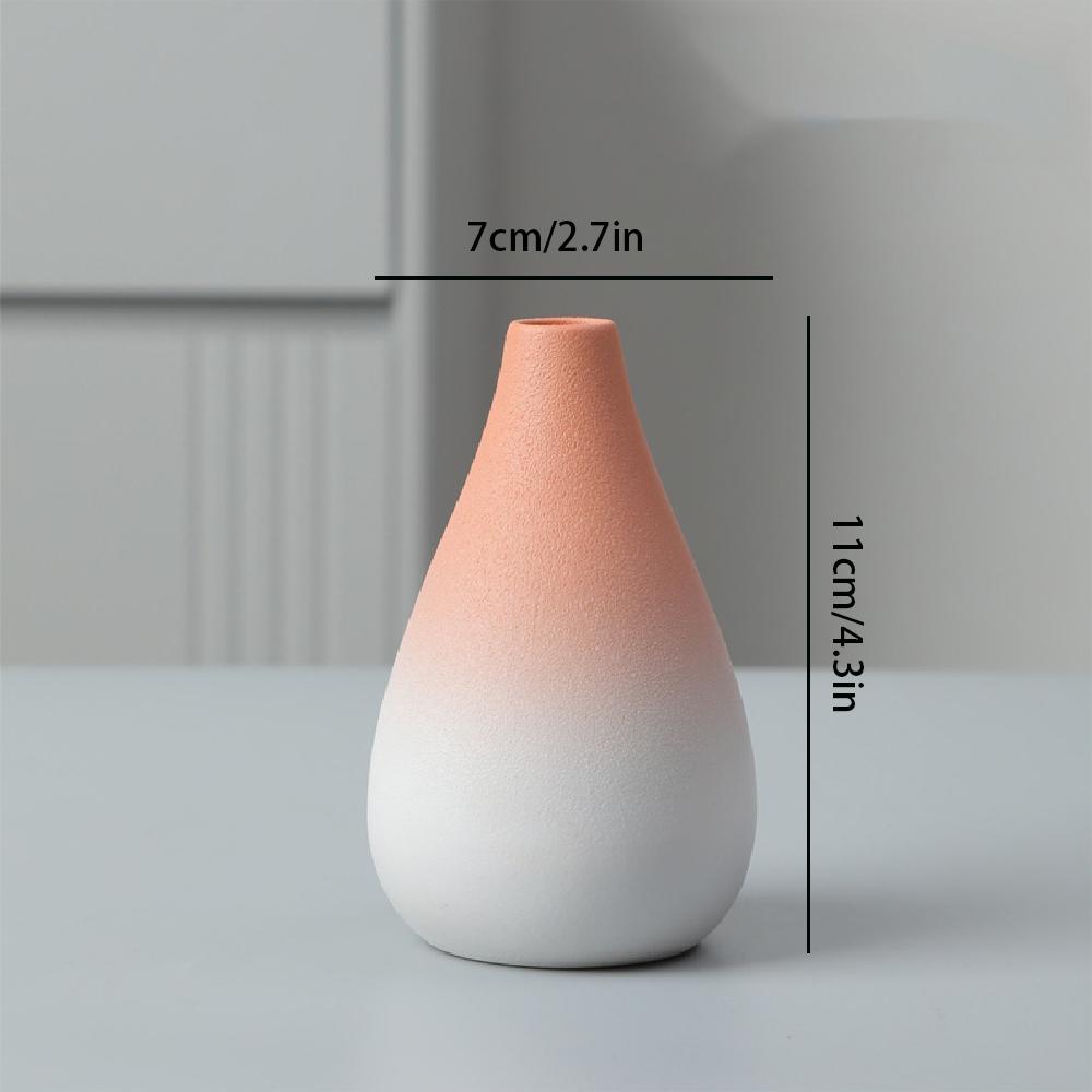 Ceramic Small Flower Vase Home Decoration Crafts Tabletop Ornament Simplicity Japanese-style Decoration