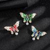 Creative Gifts Fashion Butterfly Moth Hard Enamel Pins Lily of The Valley Vine Brooches Lapel Badge Black Plant Jewelry Gift