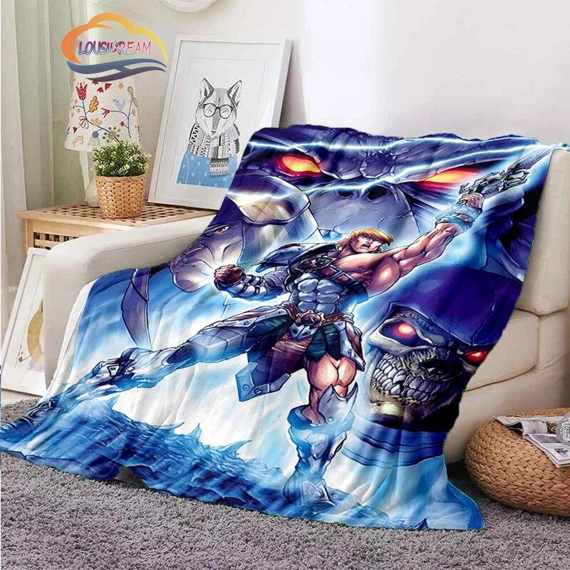 Fashion Cartoon Masters of the Universe Blanket3D Print He-Man Rectangle Blanket Flannel Blanket Wearable Blanket Sofa  Blanket