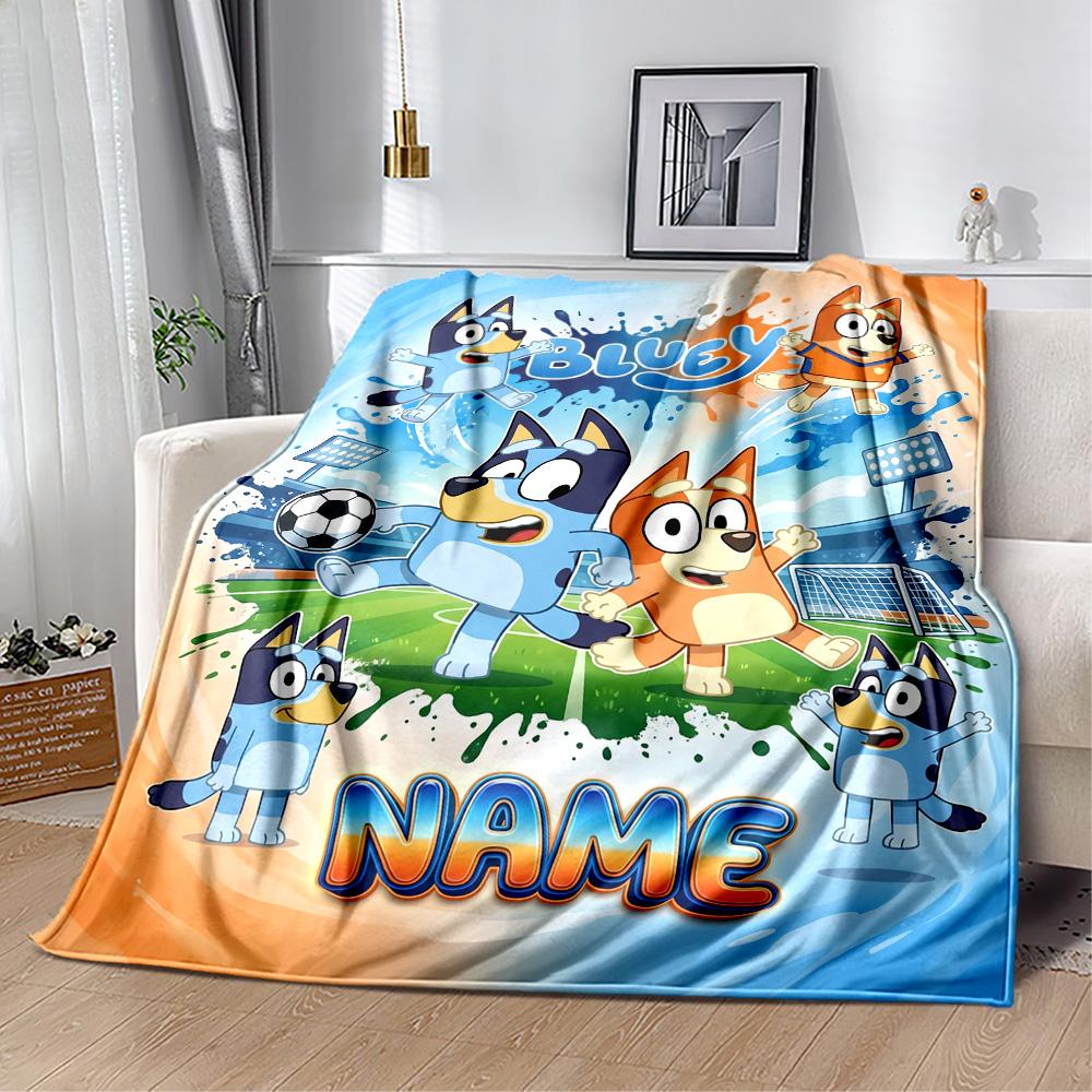 Soccer Fun All Customize Your Name Blanket Cozy Personalized Blanket Comfortable for Bedding Picnics Home Decor Office Chair All-Season Use