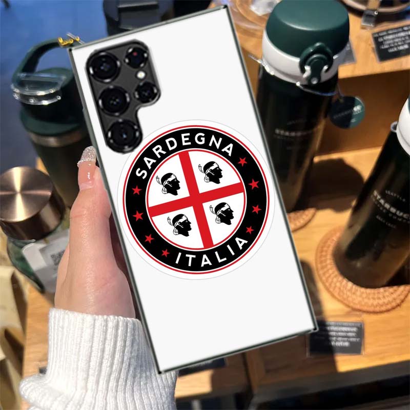 

Flag of Sardinia Cases Phone Case for Samsung Galaxy S26 Ultra S25 Edge S24 S23 FE S21 Plus S20 S22 S10 Cover TPU Capa Shell Sho Samsung S24 Ultra