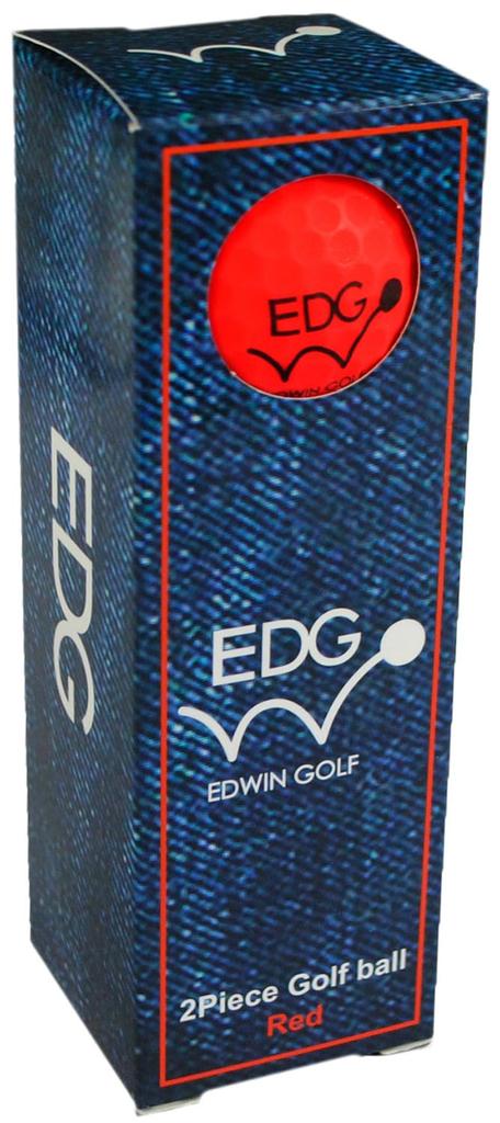 Edwin Golf Matte Golf 1 Dozen Balls, (12 Balls), Red, EDBA-3776