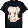 Süßes Anime und Katzen Liebhaber Manga kawaii Grafik Otaku T-Shirt