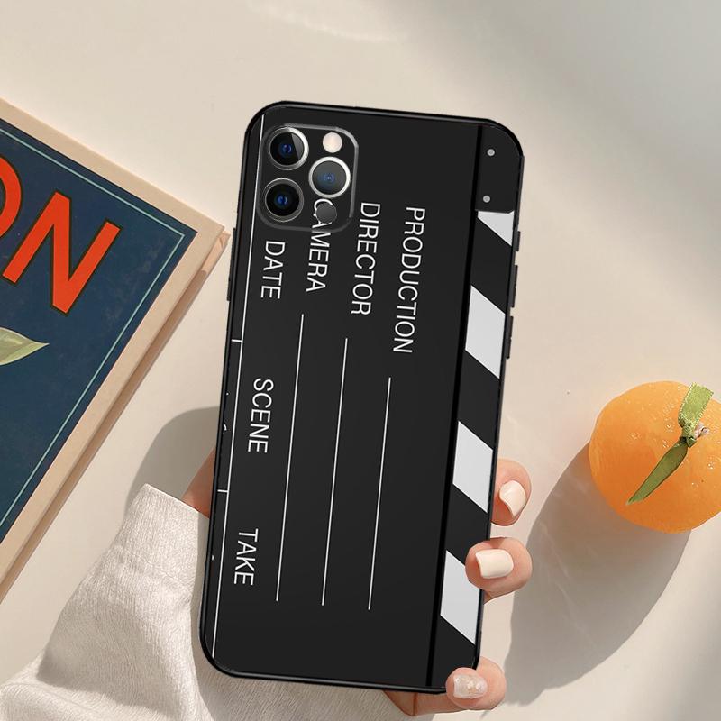 Clapperboard Funda Case For iPhone 14 15 16 Pro Max 11 12 13 Pro Max Mini XR 16 15 Plus 16e Phone Cover