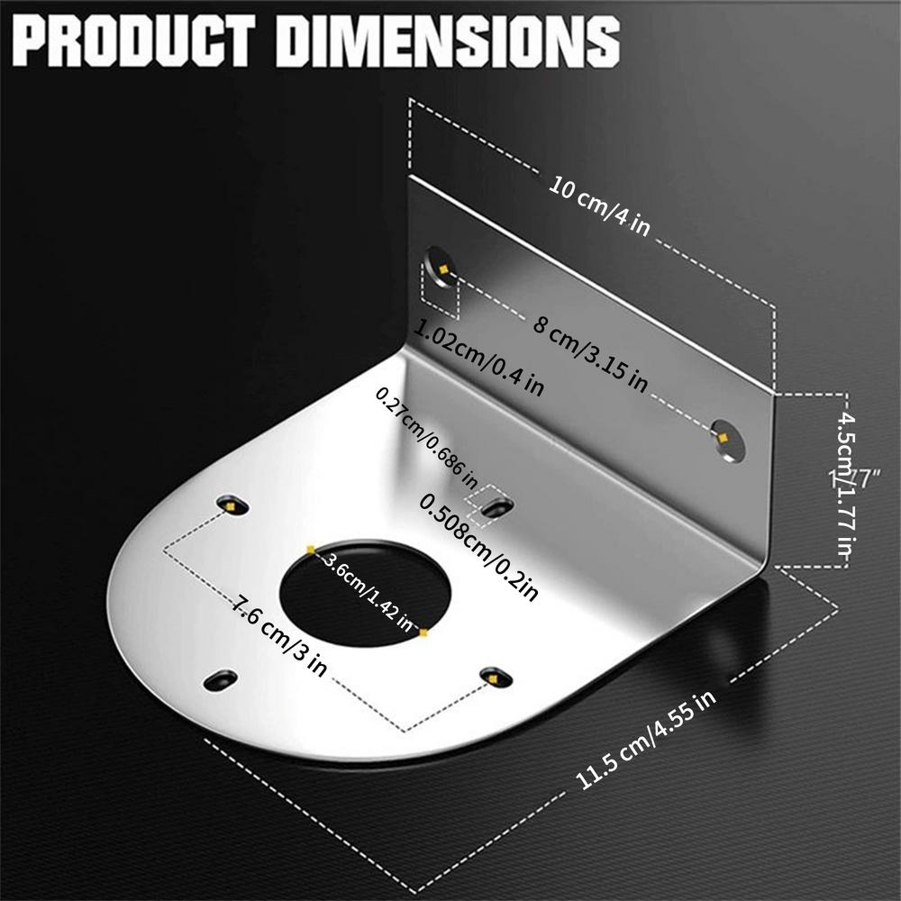 2 шт. Кронштейн для светодиодной лампы из нержавеющей стали 304 Универсальный кронштейн для светодиодной лампы в форме арбуза L-образные кронштейны для подсветки шасси грузовика