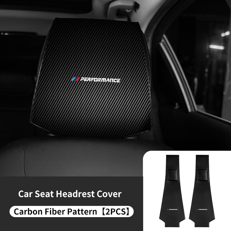 1/2pcs Car Seat Universal Headrest Pillow Anti-dirty Protector Cover For BMW E30 E34 E36 E39 E46 E52 E53 E60 E61 E62 E70 E71 E83