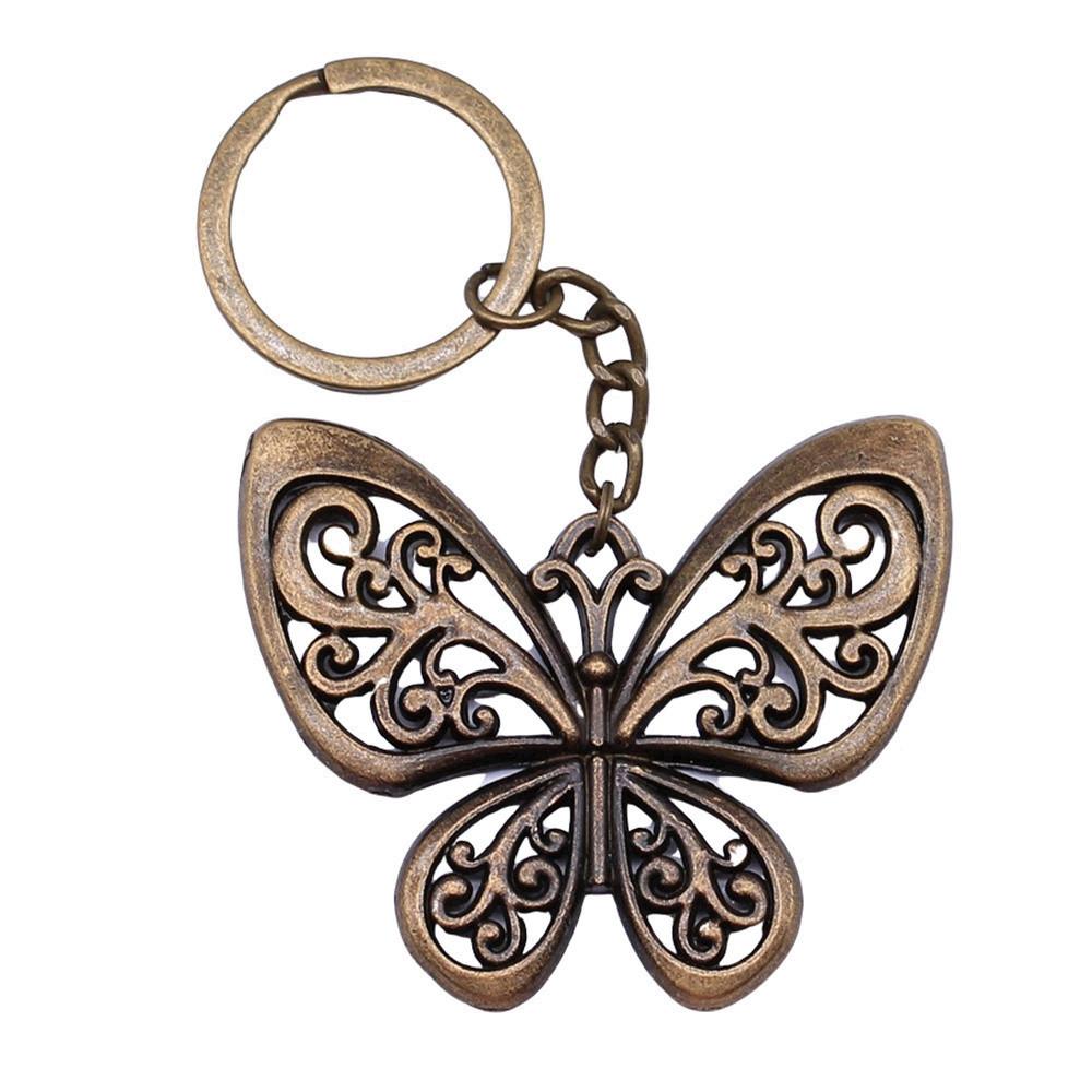 Breloc cu Charm Libelulă și Albină Pandantive Fluture Inel pentru Chei Inel de 28mm