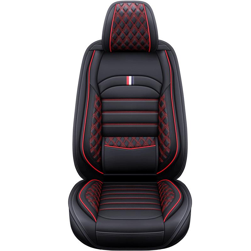 Full Set Car Seat PU Leather Car Seat Covers Breathable and Waterproof Faux LeatherAutomotive Seat Covers for Cars