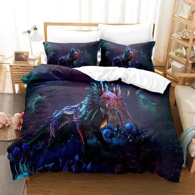 3D-Druck Ark Genesis Spiel Bettwäsche Set Einzelbett Twin Doppelbett Queen King Cal King Größe Bettwäsche Set