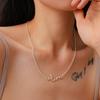 Promotional Personalized Necklaces, Fashion Chemical Bond Pendants, Alloy Niche Items