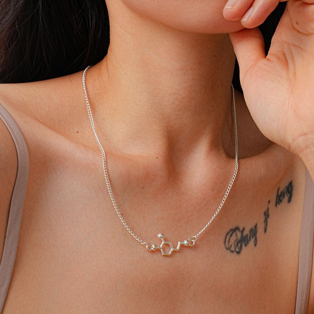 Promotional Personalized Necklaces, Fashion Chemical Bond Pendants, Alloy Niche Items