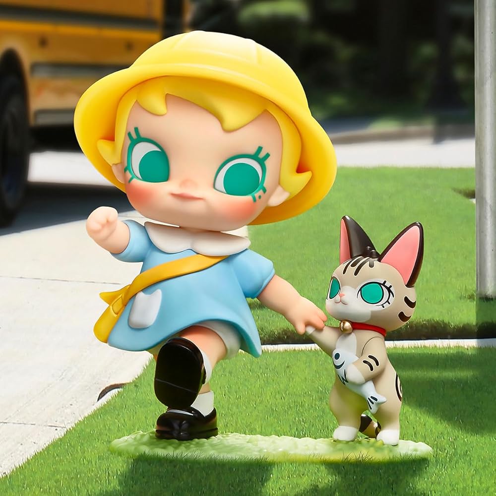 Pop Mart Baby Molly & Baby Tabby Series Blind Box Figure 1 Piece PVC Toy Collectible Original Character