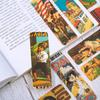 28 Pcs/Set Retro Art Bookmarks Paper Creative Vintage Cartoon Hand Account DIY Decor Bookmark Stationery Student Office Supplies