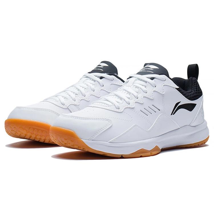 New LiNing Ace 21 V1 Anti Slip And Wear Resistant Breathable Low Top Badminton Shoes Unisex White Black AYTS038-1
