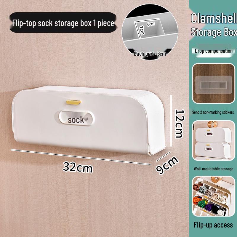 

Настенный прозрачный органайзер с выдвижными ящиками для нижнего белья, бюстгальтеров и носков