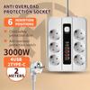 3000W USB Power Strip Dual USB Port USB Socket Multi-outlet Plug Board EU Power Strip  Hotel