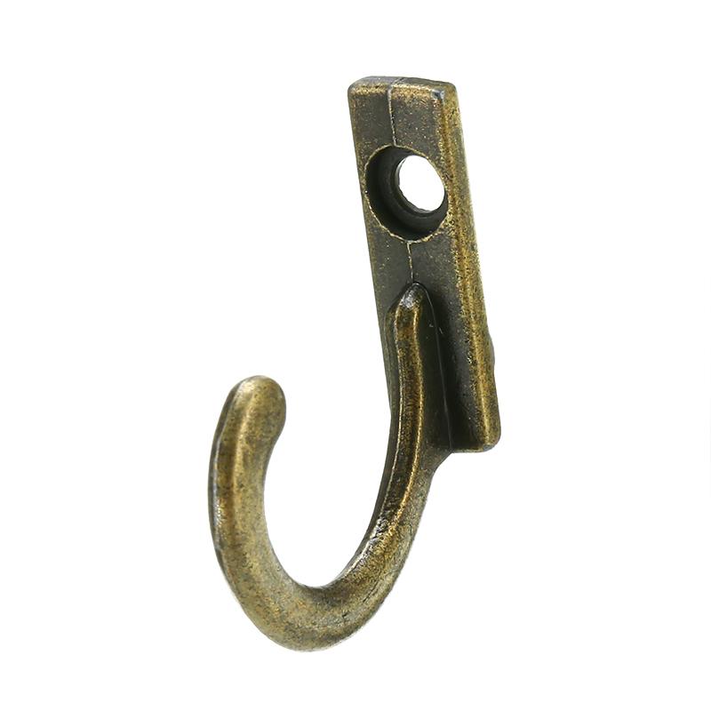 50pcs Zinc Alloy Hooks Hanging Clothes Robe Hat Keys Holder Organizer Wall Mounted Display Furniture Accessories