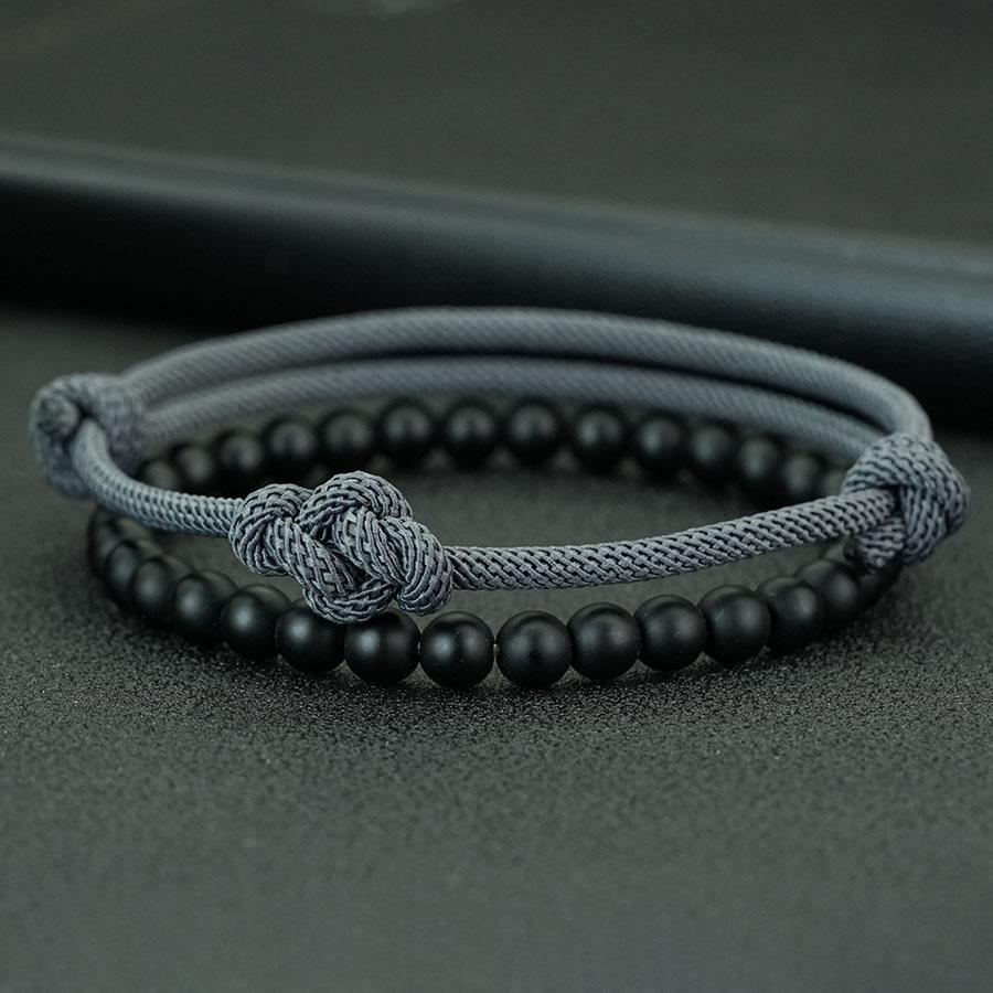 New Lucky 2Pcs Bracelet Set For Men Selected Grade A 3mm Milan String Charm Braslet Handmade Braided Friendship Braclet Homre