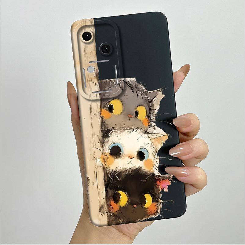 For Vivo V30 V2318 Casing Liquid Soft Silicone Aesthetic Luxury Cover Full Protective Shell For Vivo V 30 V30 Pro 5G Phone Case